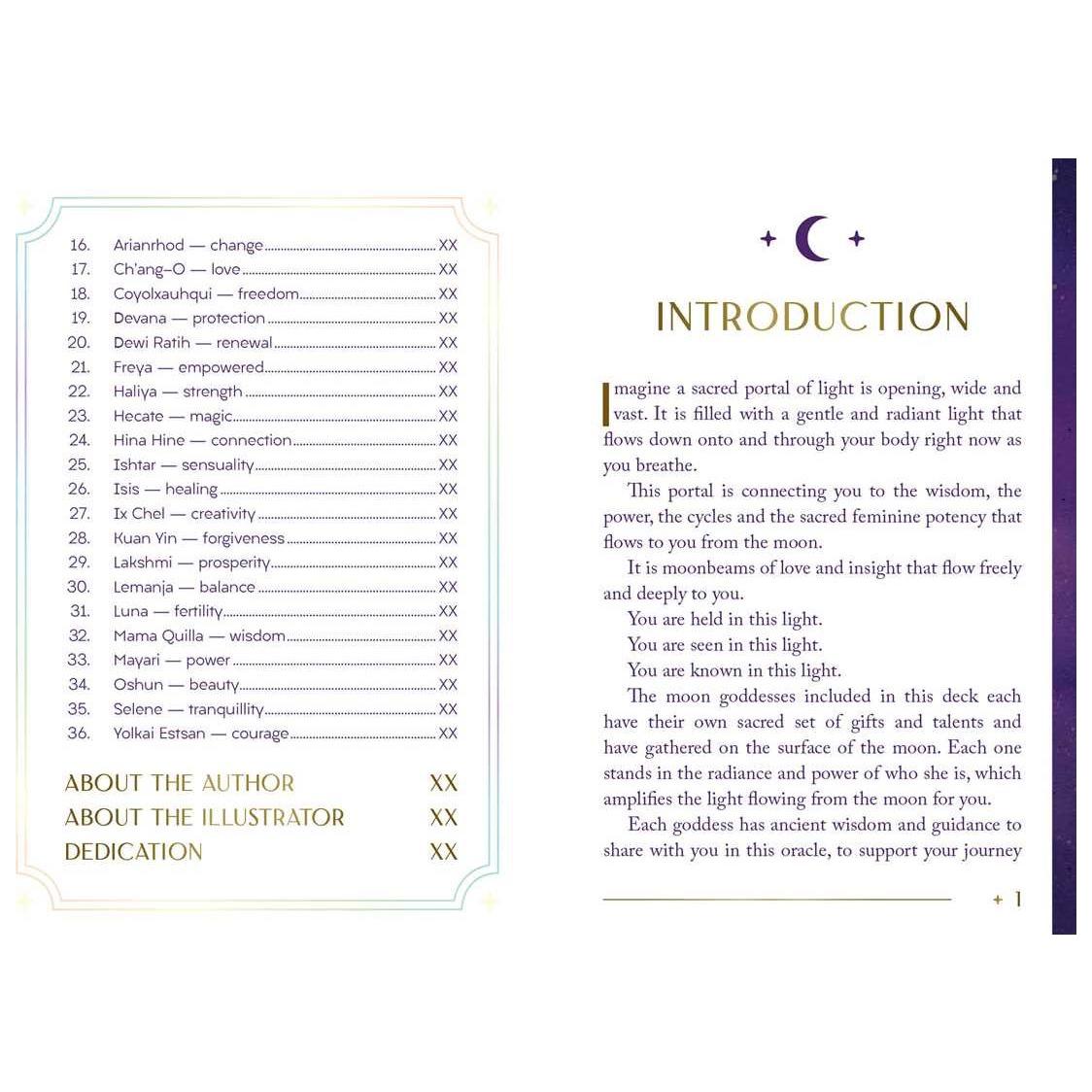 Moon Goddess Oracle Deck by Nicci Garaicoa – Sacred Feminine Wisdom, Crystals & Moon Magic