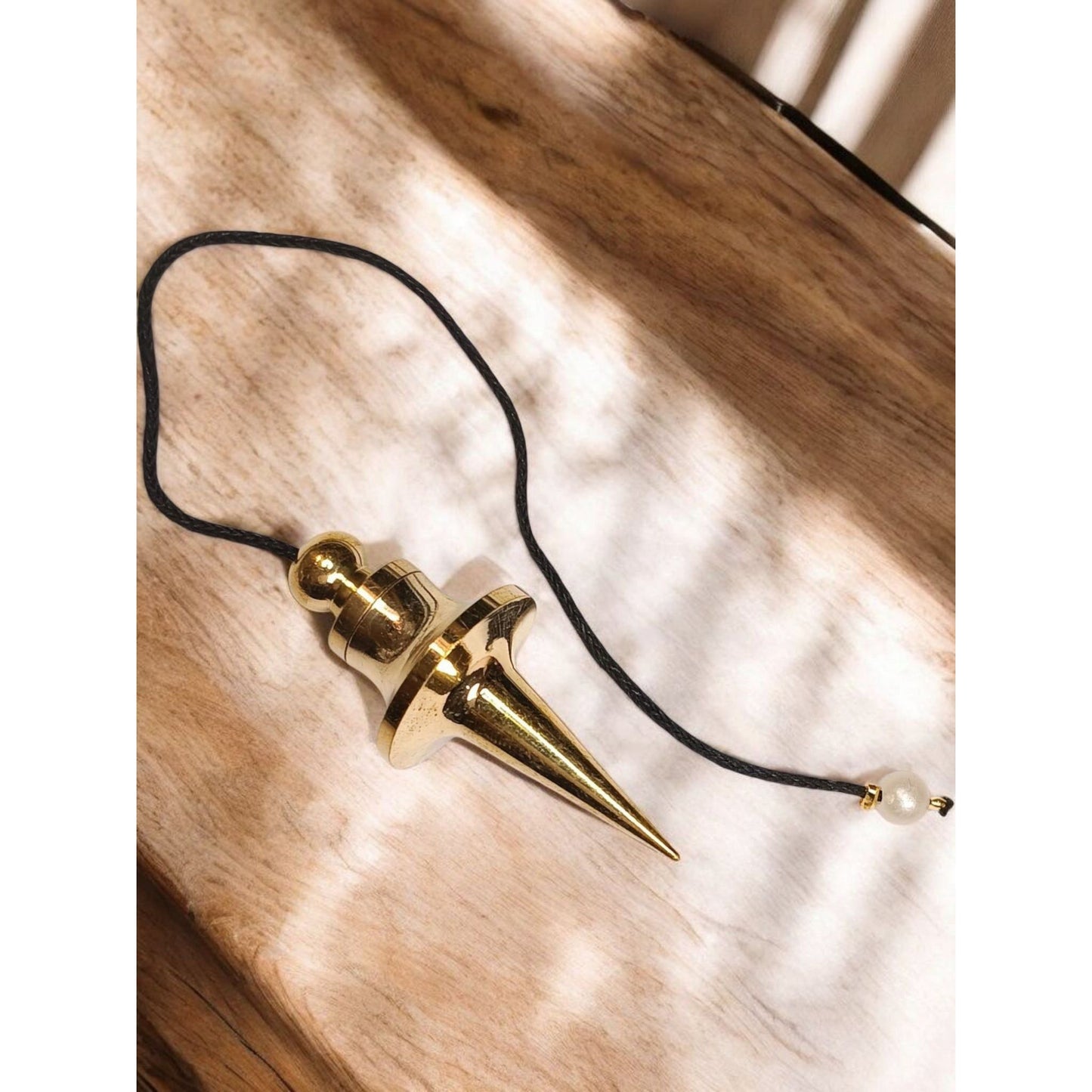 Brass Chambered Trouvier Pendulum – Precision Dowsing Tool with Storage Chamber