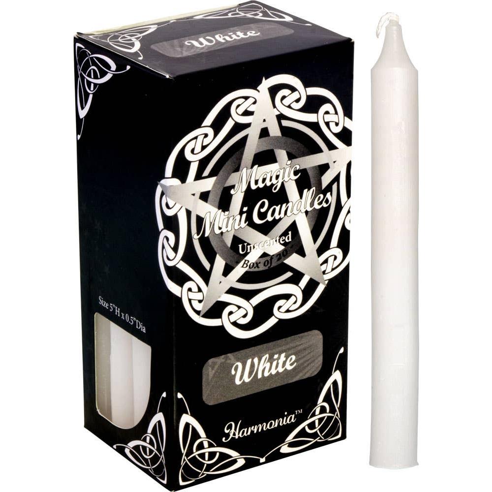 Harmonia Mini-Ritual Candles – White (Pack of 20)