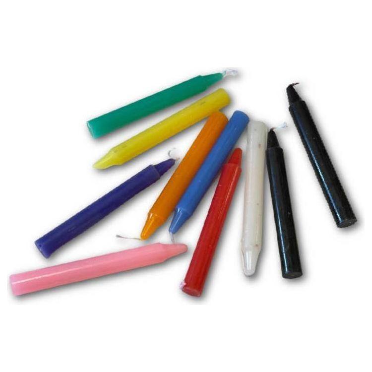 Color Magic Spell Candles - Mixed Pack of 10 (4” Ritual Candles for Spells, Manifestation & Intention)