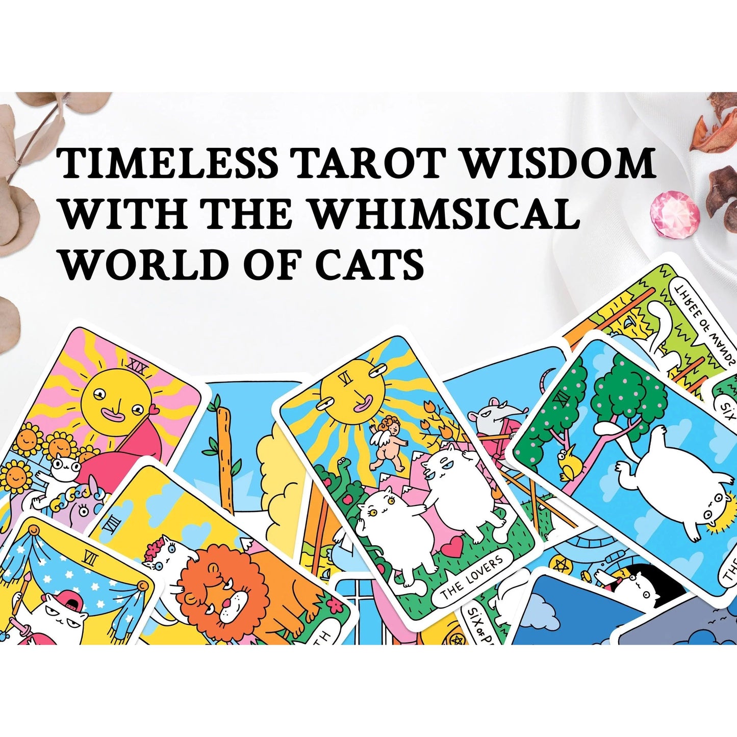 Cat Paws Tarot Deck – Whimsical Feline Wisdom for Intuitive Readings