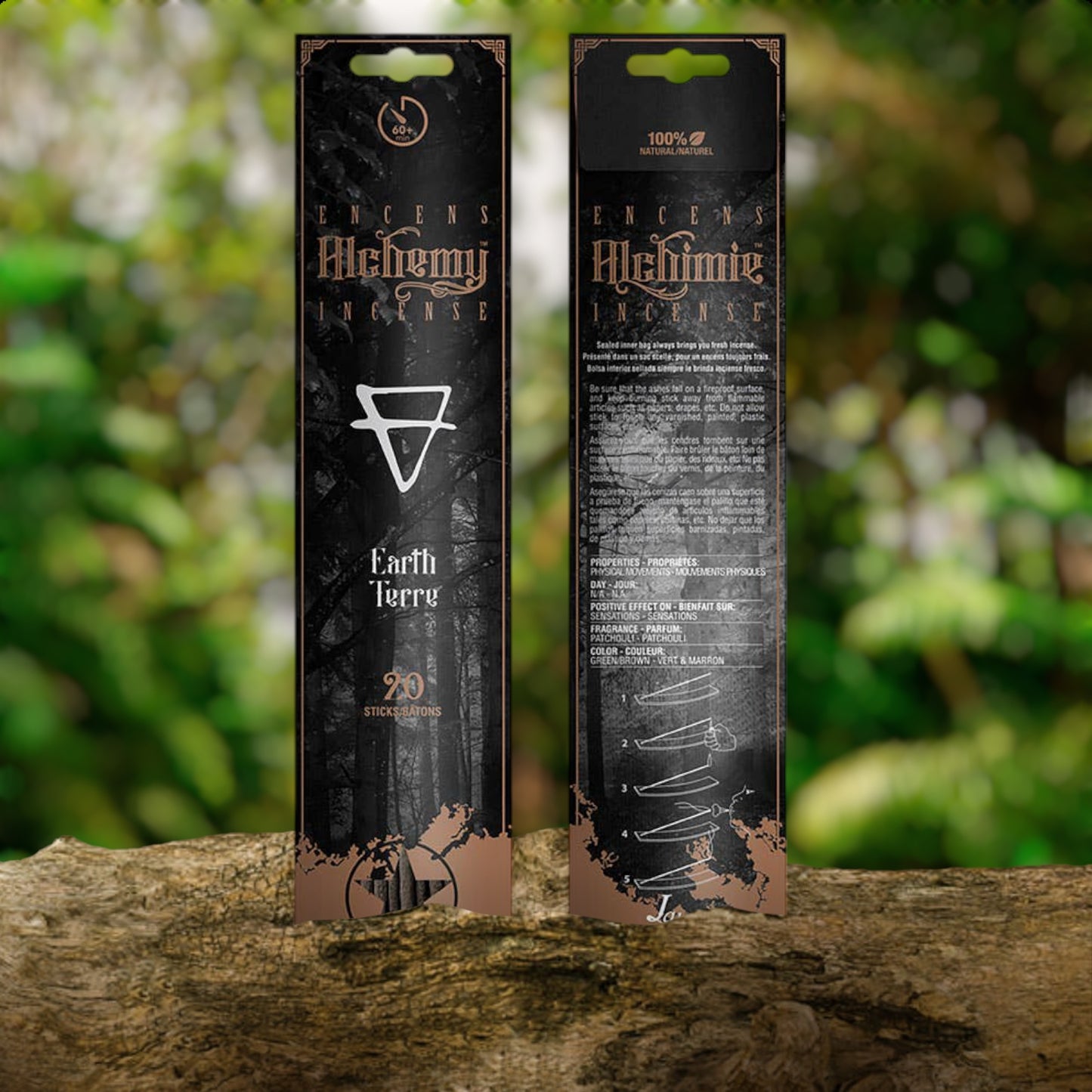 Alchemy Element Incense Sticks – 6 Variants (Water, Fire, Earth, Air, Sun, Moon)