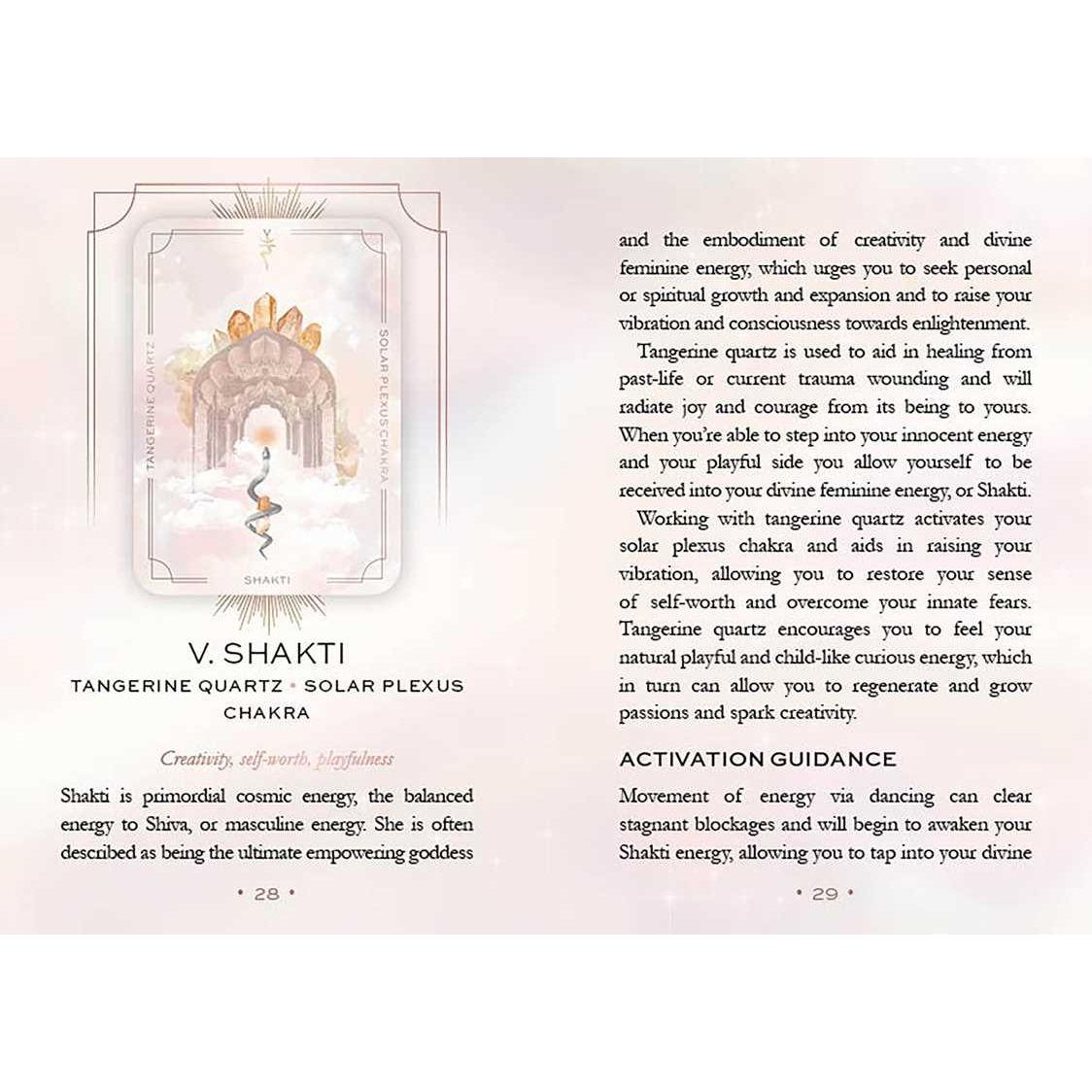 Astral Realms Crystal Oracle Deck – 33 Cards & Guidebook by Leah Shoman