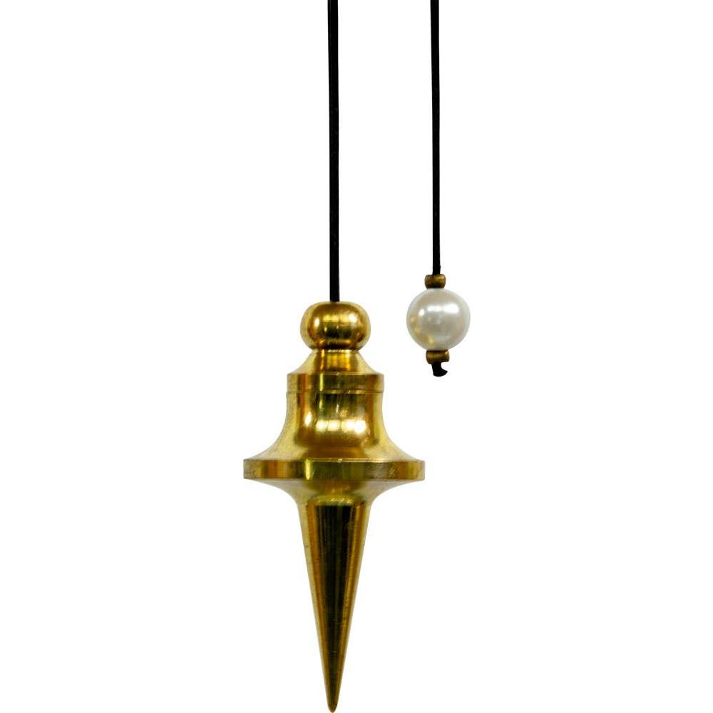 Brass Chambered Trouvier Pendulum – Precision Dowsing Tool with Storage Chamber