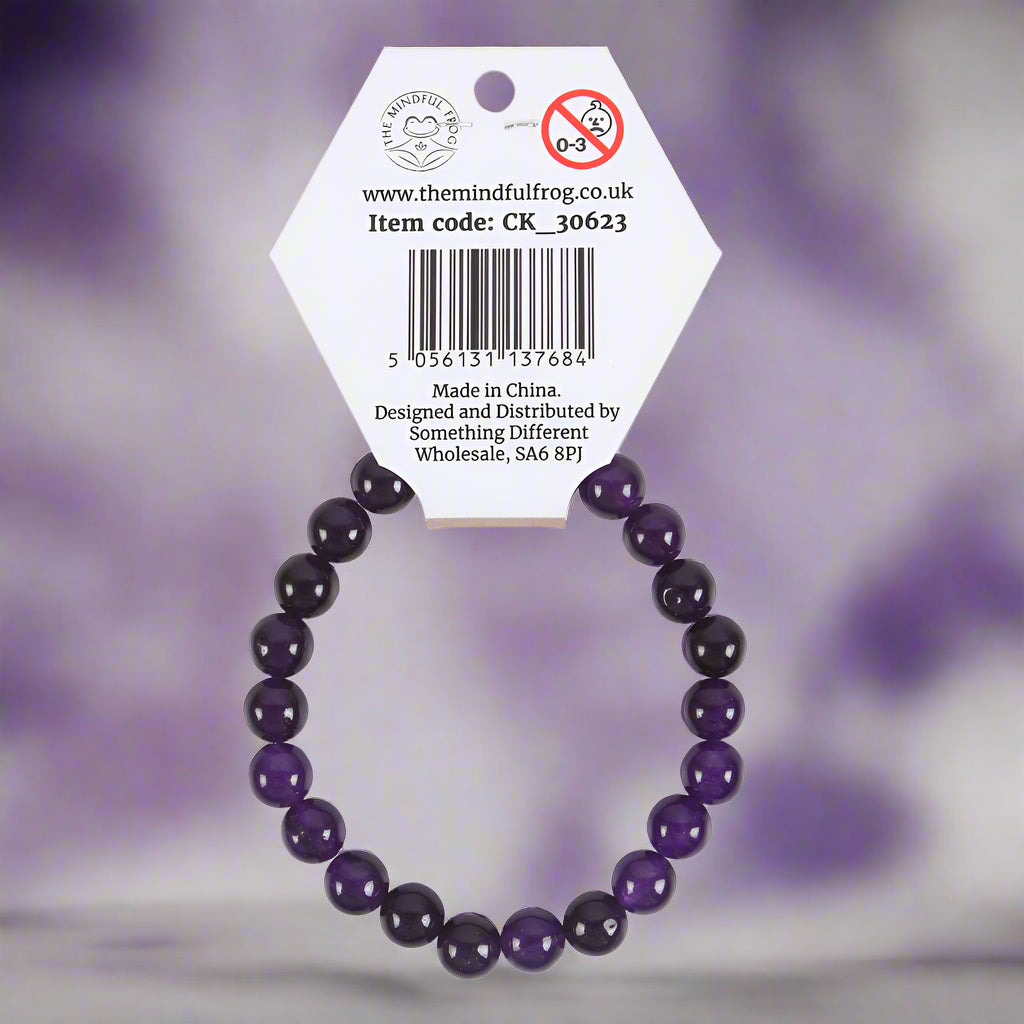 Chakra Natural Gemstone Bracelet – Third Eye Chakra Amethyst