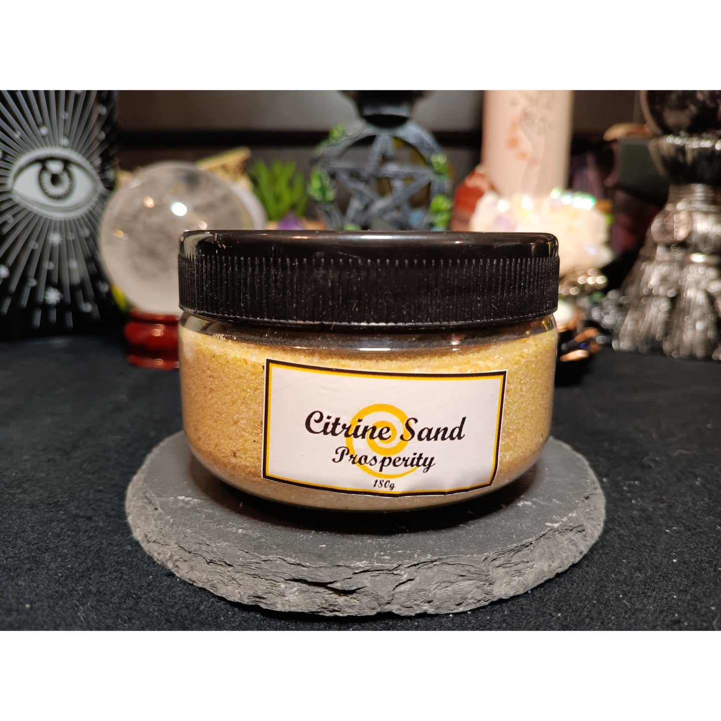 Citrine Crystal Sand – Natural Loose Crystal for Spells, Prosperity, & Energy Work