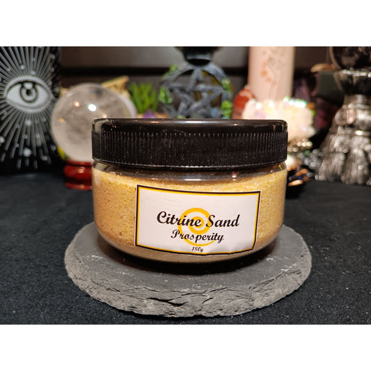 Citrine Crystal Sand – Natural Loose Crystal for Spells, Prosperity, & Energy Work