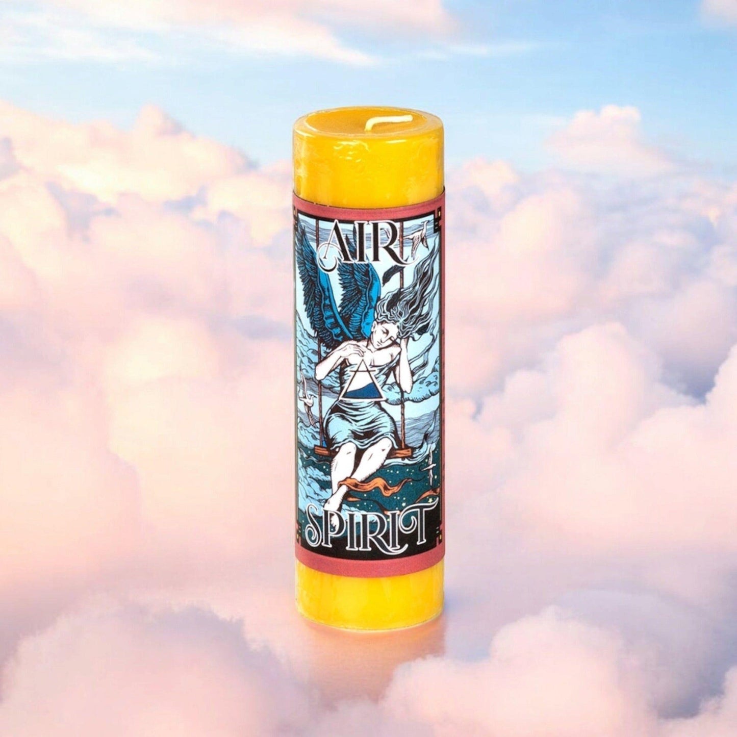 Element Spirit Pillar Candles – Air, Fire, Water, Earth & Spirit