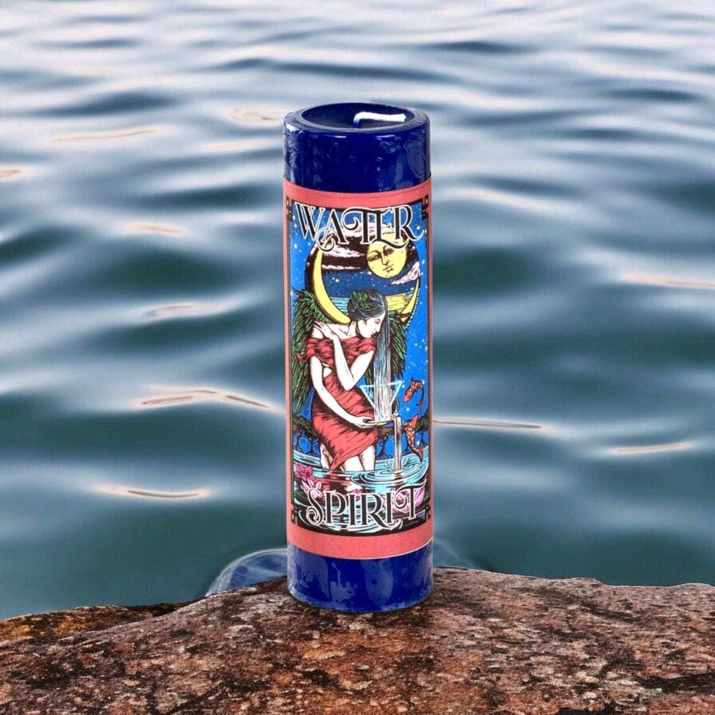 Element Spirit Pillar Candles – Air, Fire, Water, Earth & Spirit