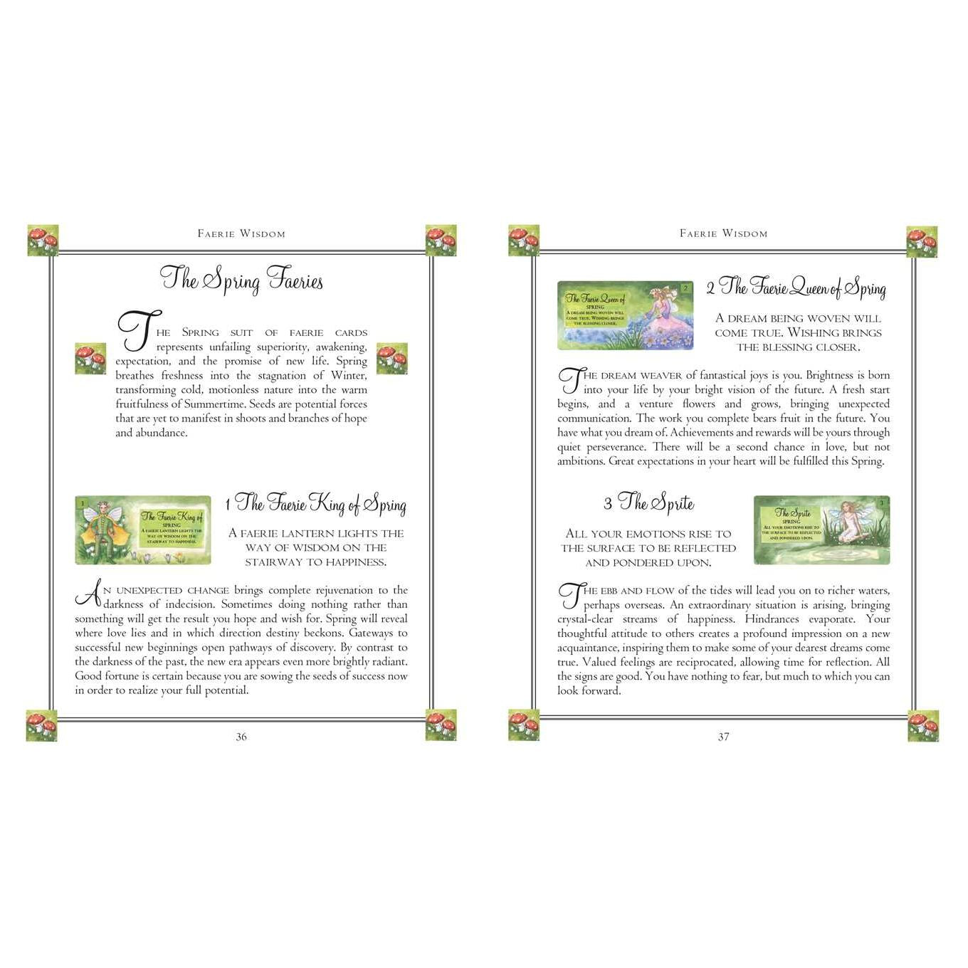 Faerie Wisdom Oracle Cards & Guidebook by Gillian Kemp – Enchanted Faerie Divination Deck