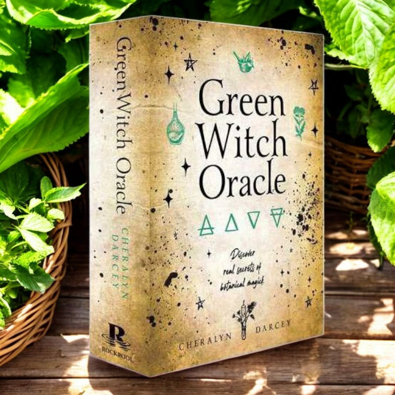 Green Witch Oracle Deck – 44 Cards & Guidebook | Garden Magick, Herbal Wisdom, Divination