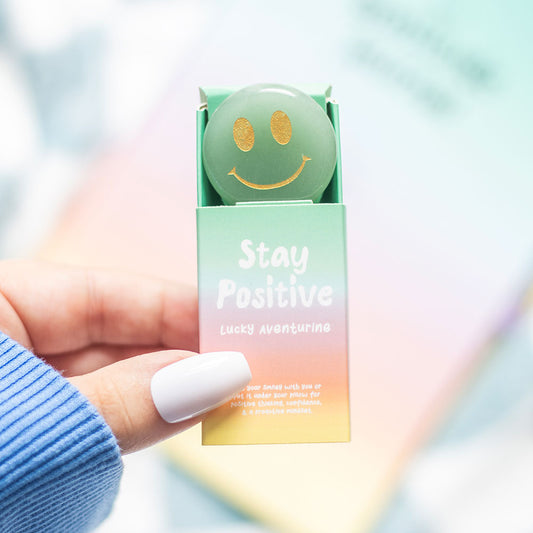Stay Positive Aventurine Happy Face Crystal – Uplifting Wellbeing Gift