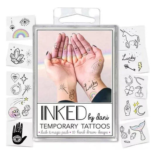 Luck & Magic Temporary Tattoo Pack – Inked by Dani