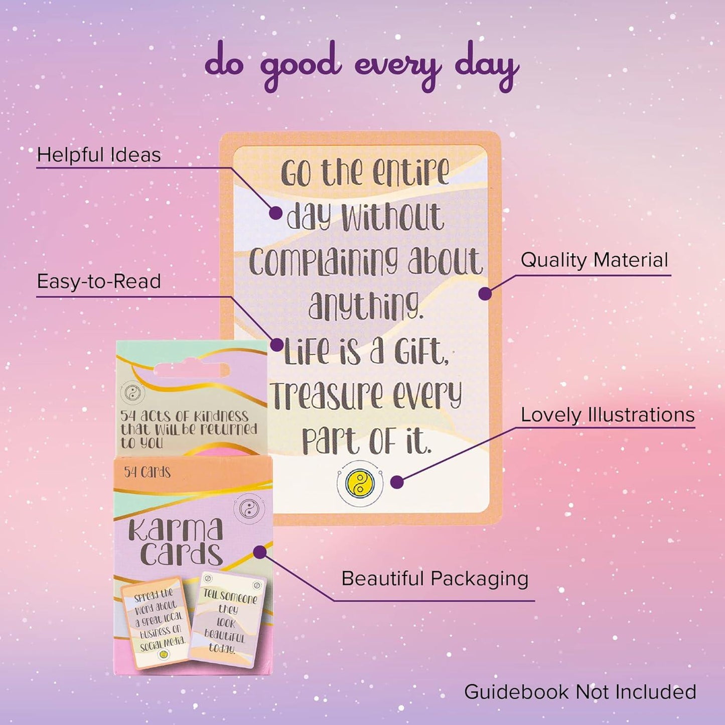 Karma Cards – Daily Good Deed Inspiration Deck (54 Cards)