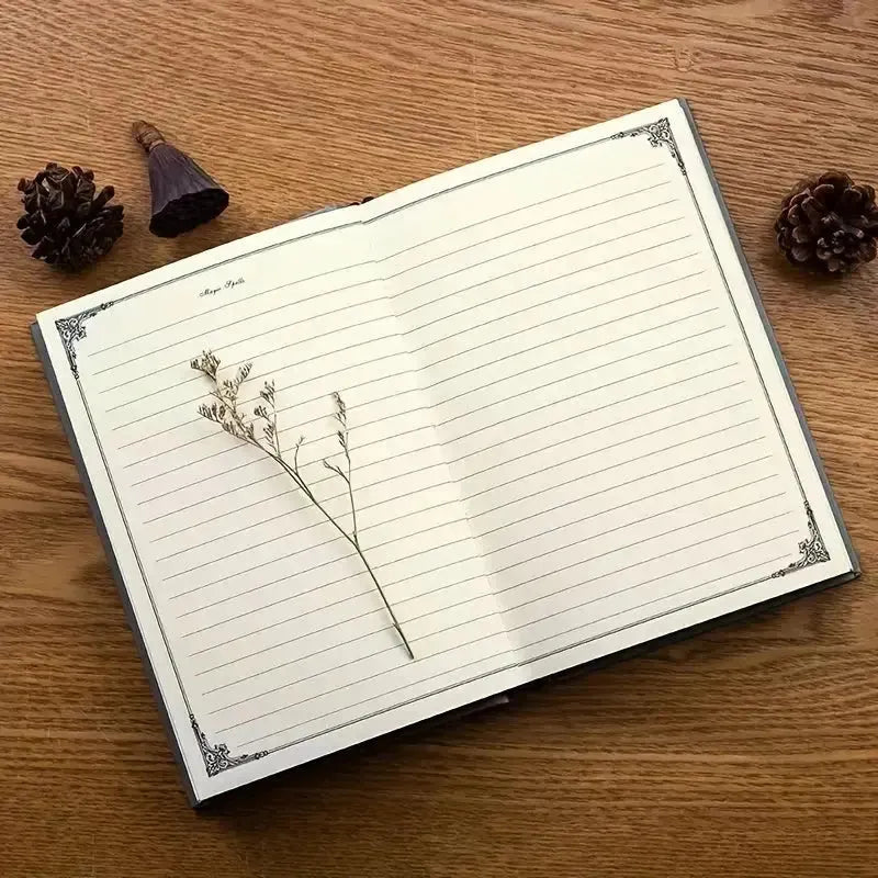 Magic Spells Journal – Vintage A5 Hardcover Witchy Notebook with Lined Pages