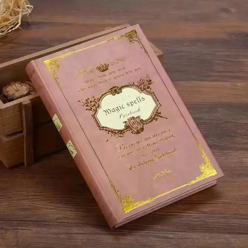 Magic Spells Journal – Vintage A5 Hardcover Witchy Notebook with Lined Pages
