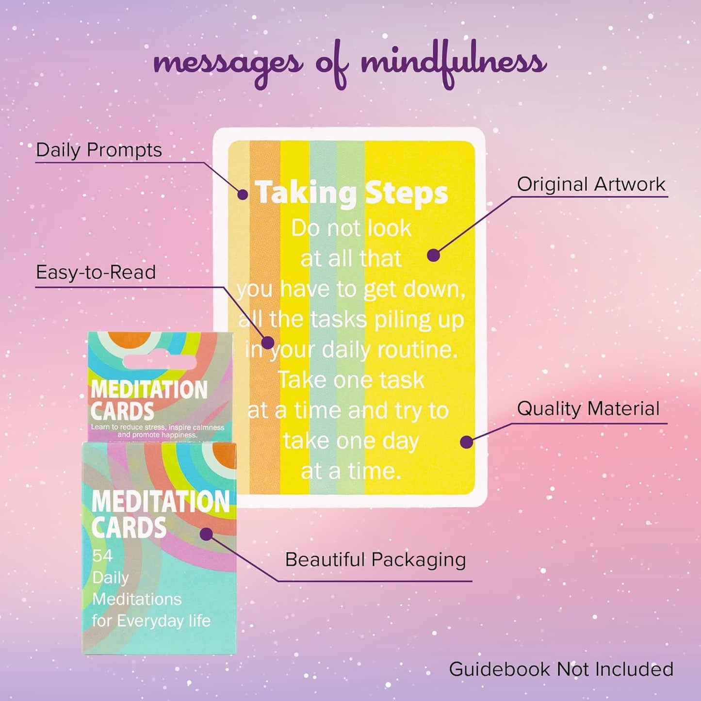 Daily Meditation Cards – 54 Mindfulness Prompts for Calm & Clarity