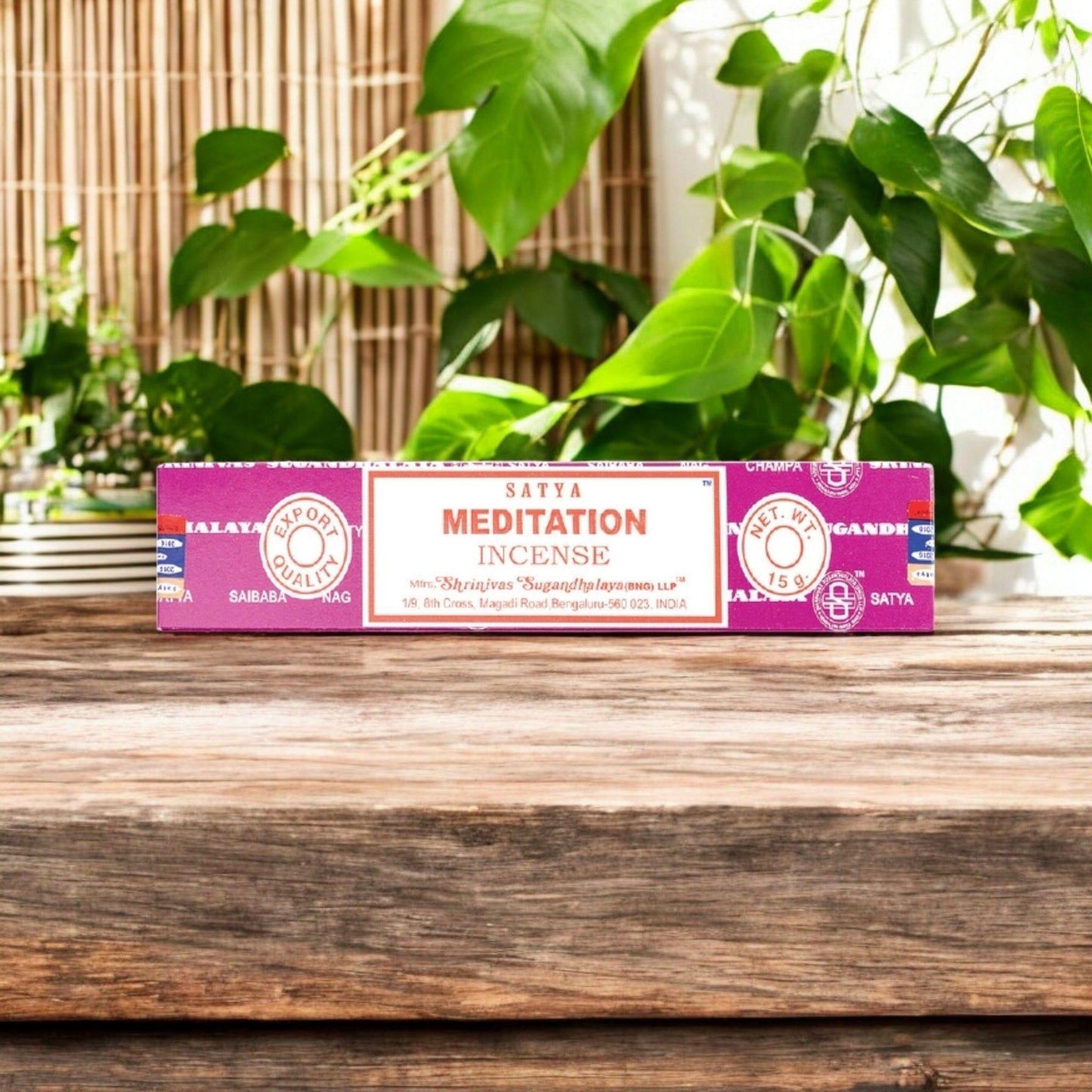 Meditation Nag Champa Incense Sticks – Satya (15g, Handrolled in India)