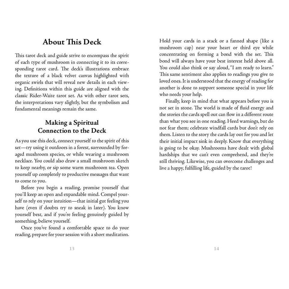 Midnight Magic: A Mushroom Tarot Deck by Sara Richard