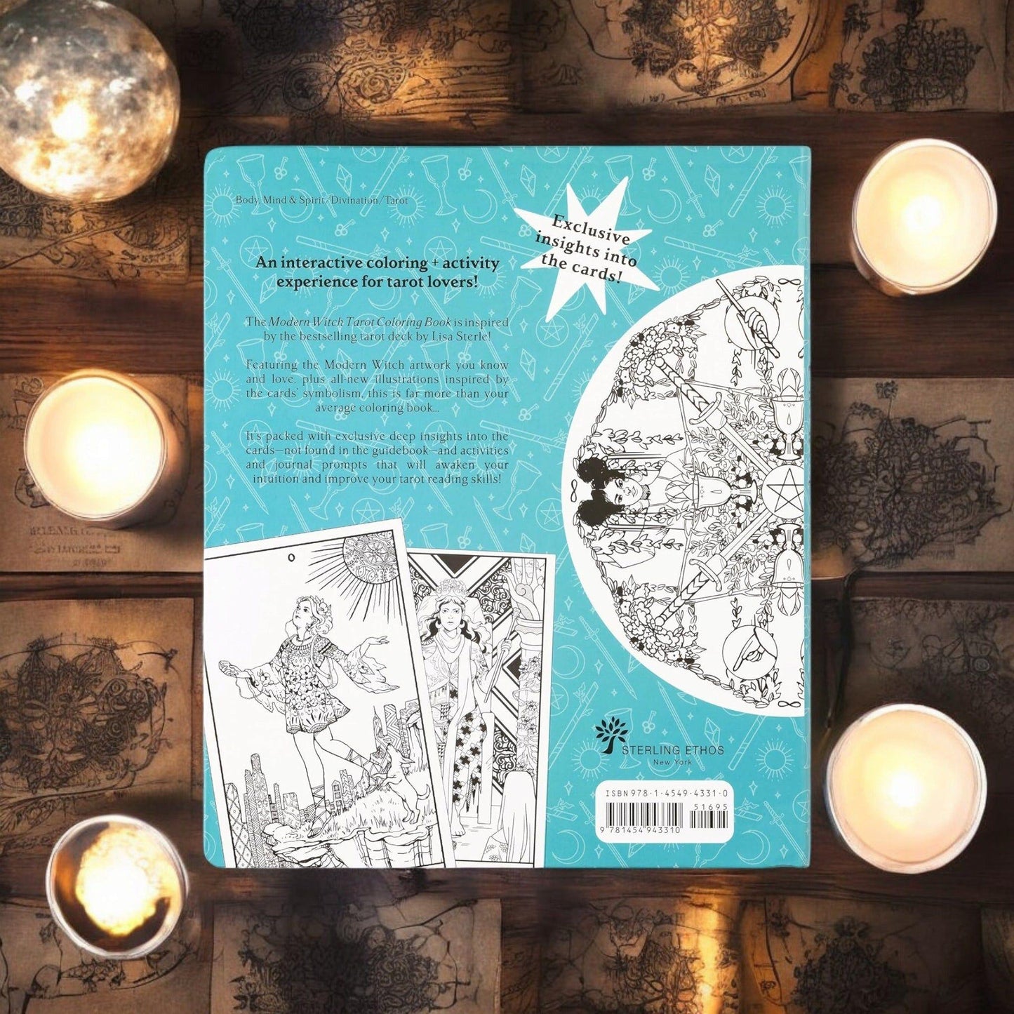 Modern Witch Tarot Coloring Book – Interactive Tarot Activity & Journal Experience