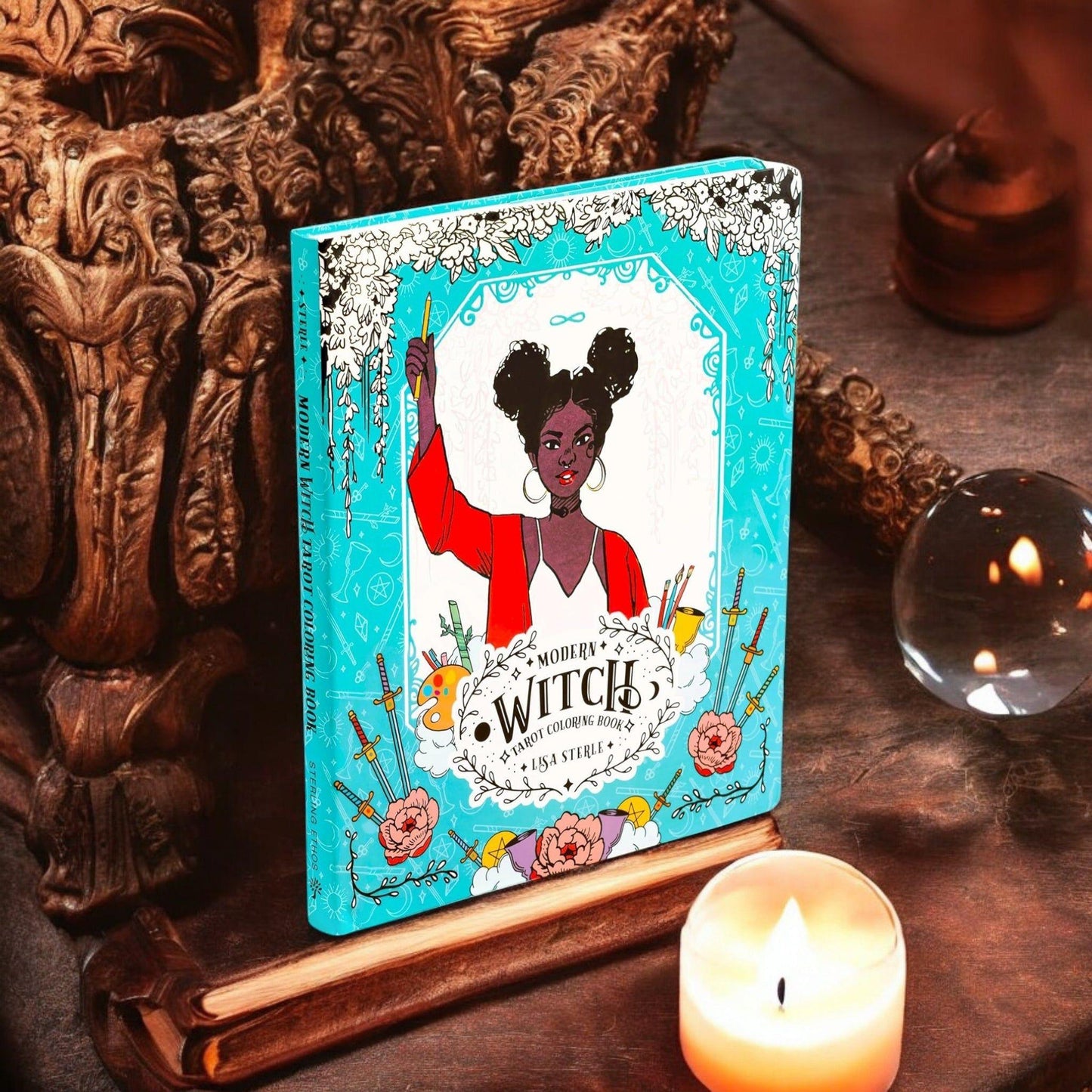 Modern Witch Tarot Coloring Book – Interactive Tarot Activity & Journal Experience