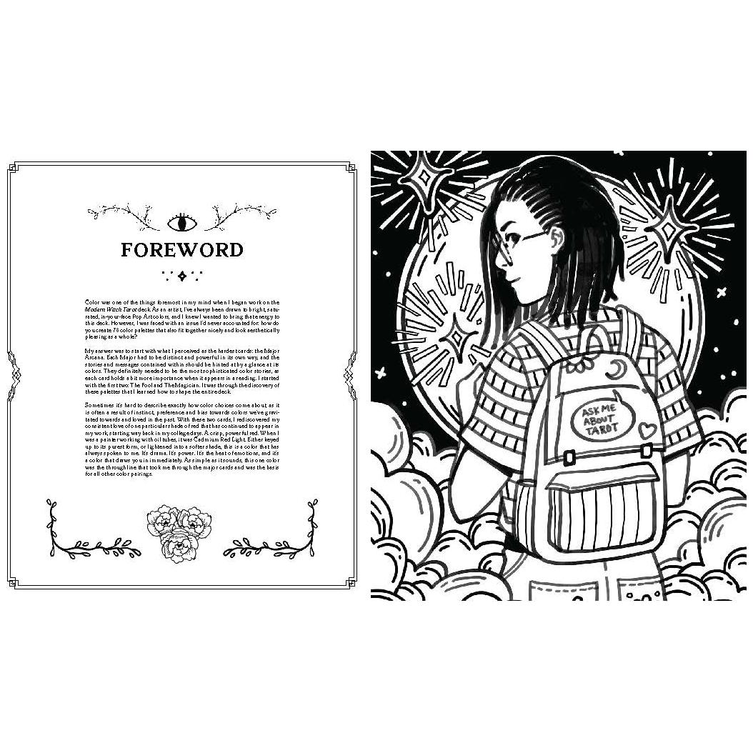 Modern Witch Tarot Coloring Book – Interactive Tarot Activity & Journal Experience