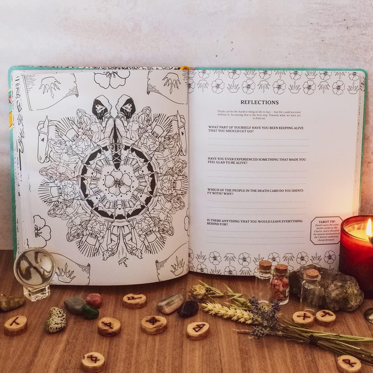 Modern Witch Tarot Coloring Book – Interactive Tarot Activity & Journal Experience