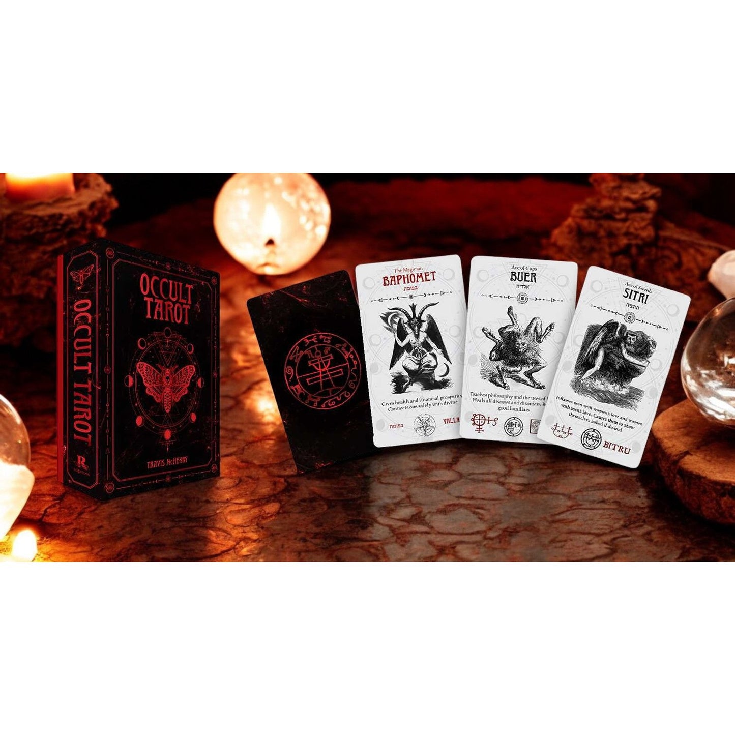 Occult Tarot Card Deck by Travis McHenry – Solomonic Demon Magick Divination Set
