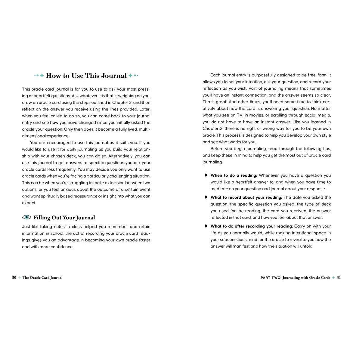 Oracle Card Journal – A Guided Companion for Intuitive Readings by Maria Sofia Marmanides