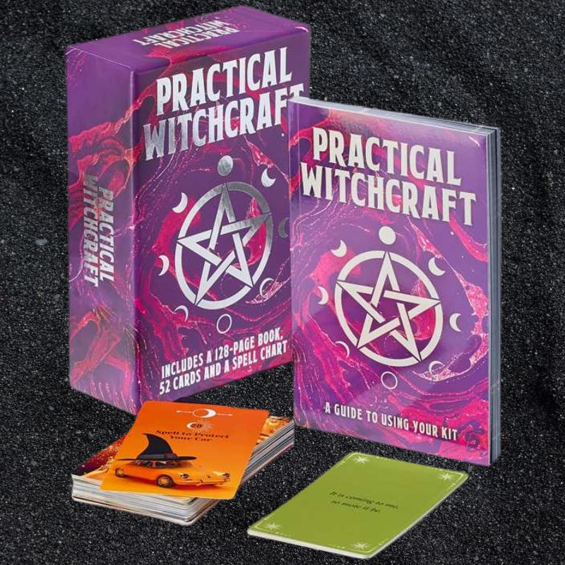 Practical Witchcraft Spell Card Kit & Guidebook by Marie Bruce