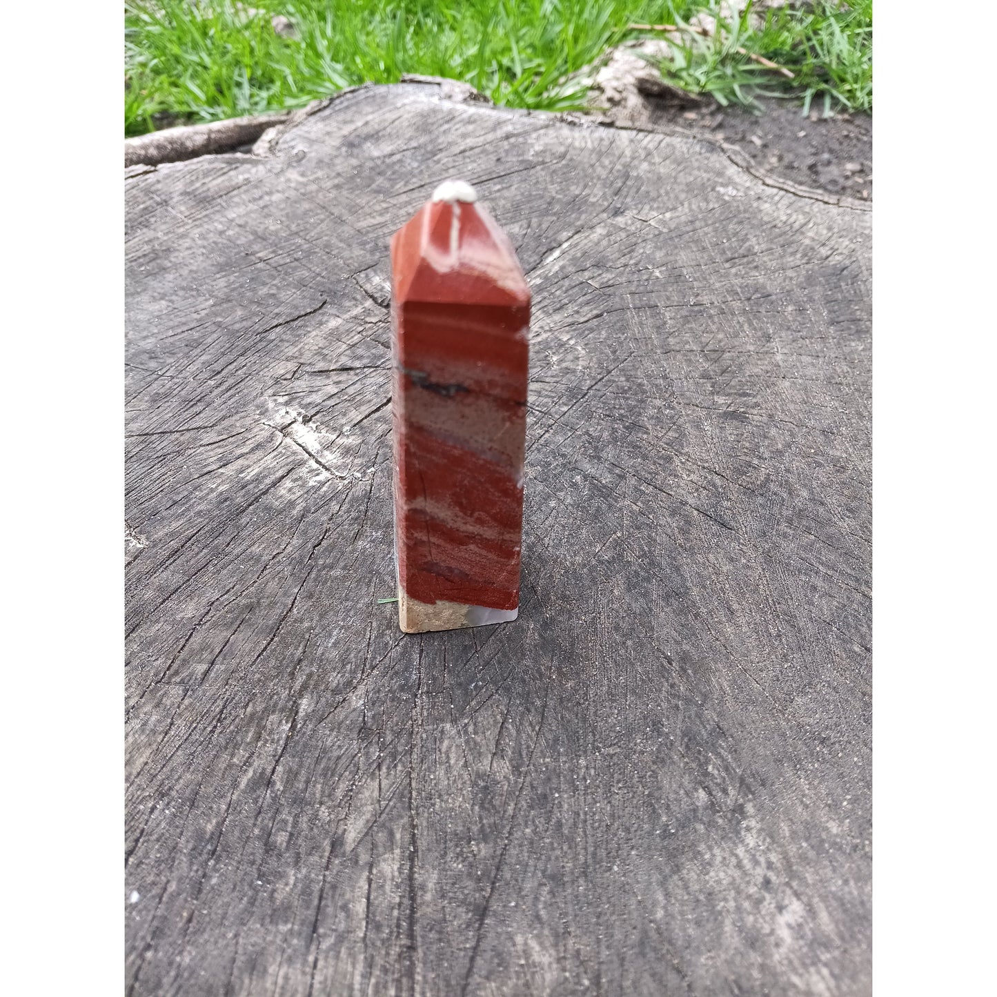 Red Jasper Tower – 3 3/8" Polished Crystal Point