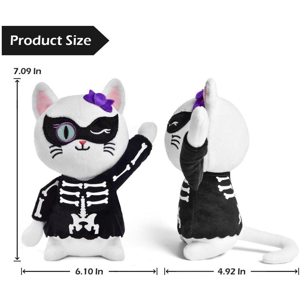 Spooky Cat Plush – Skeleton & Vampire Halloween Plushies