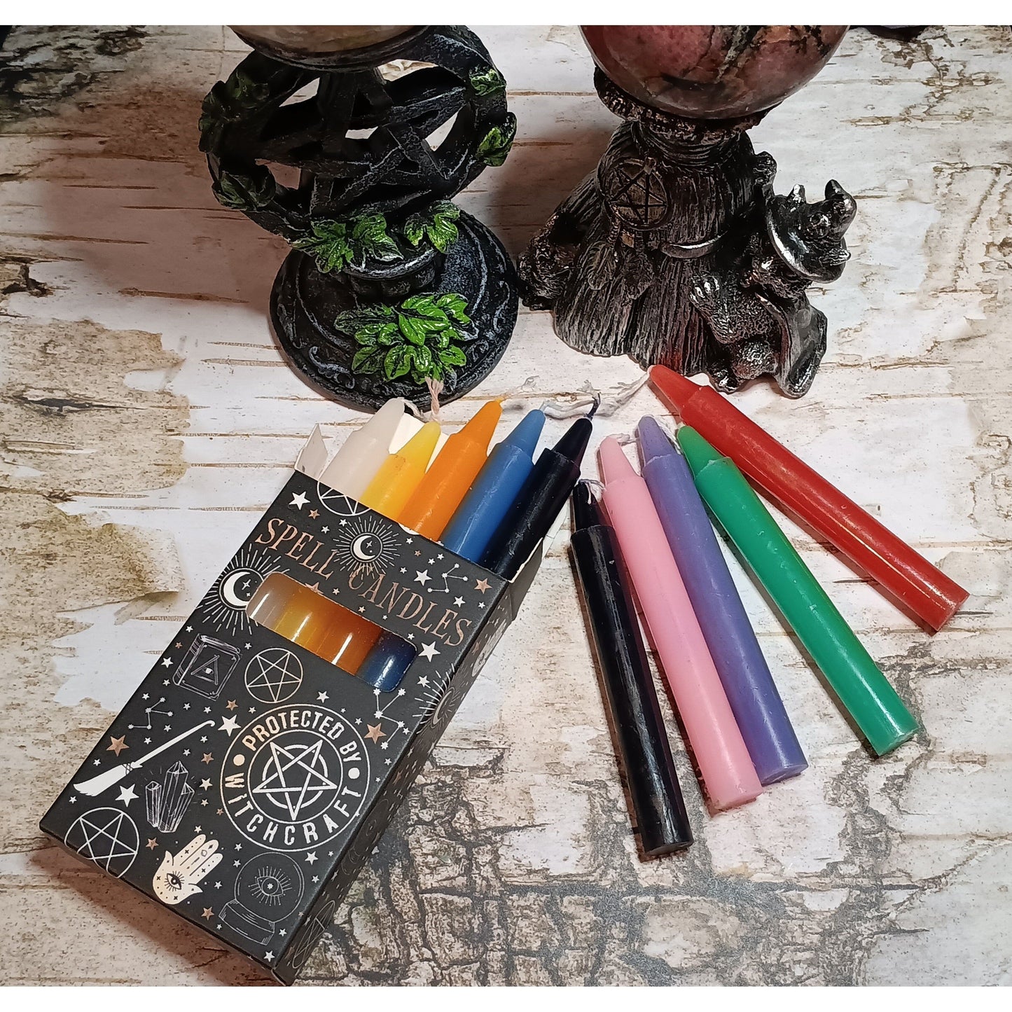 Color Magic Spell Candles - Mixed Pack of 10 (4” Ritual Candles for Spells, Manifestation & Intention)