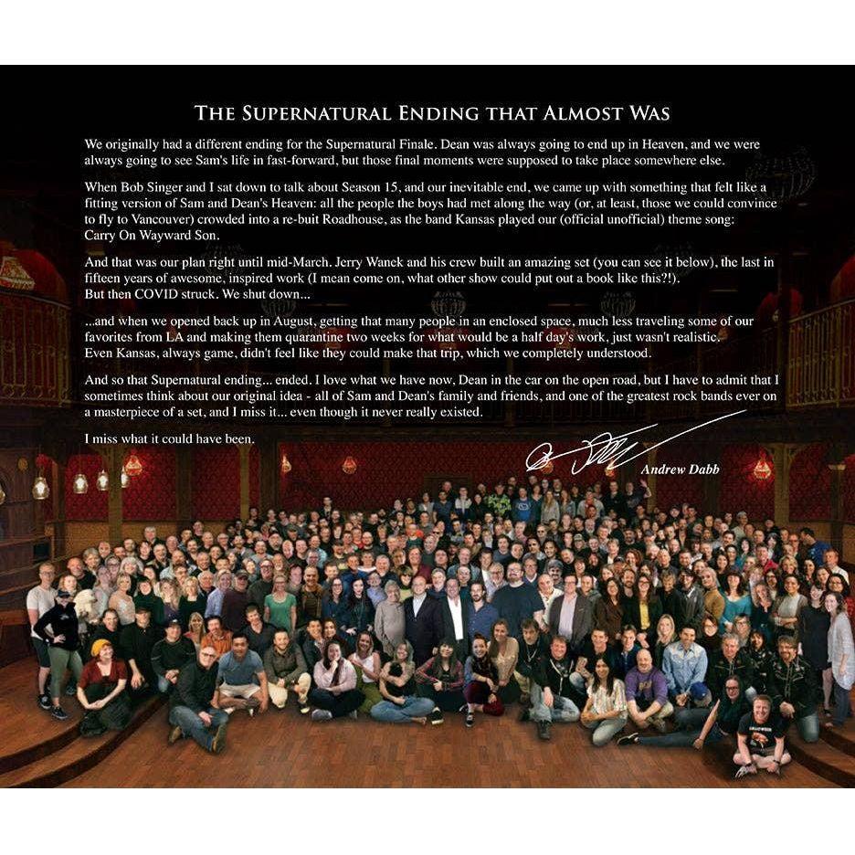 Supernatural: 15 Seasons Crew Member Souvenir Photo Gift Book – Collector’s Edition