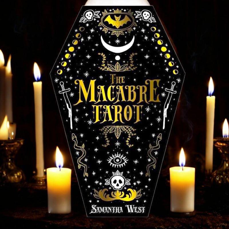The Macabre Tarot Deck – 78 Shadow-Themed Cards with Guidebook