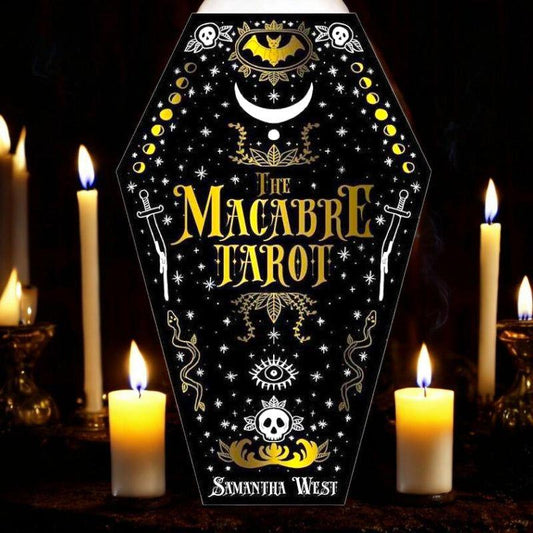 The Macabre Tarot Deck – 78 Shadow-Themed Cards with Guidebook