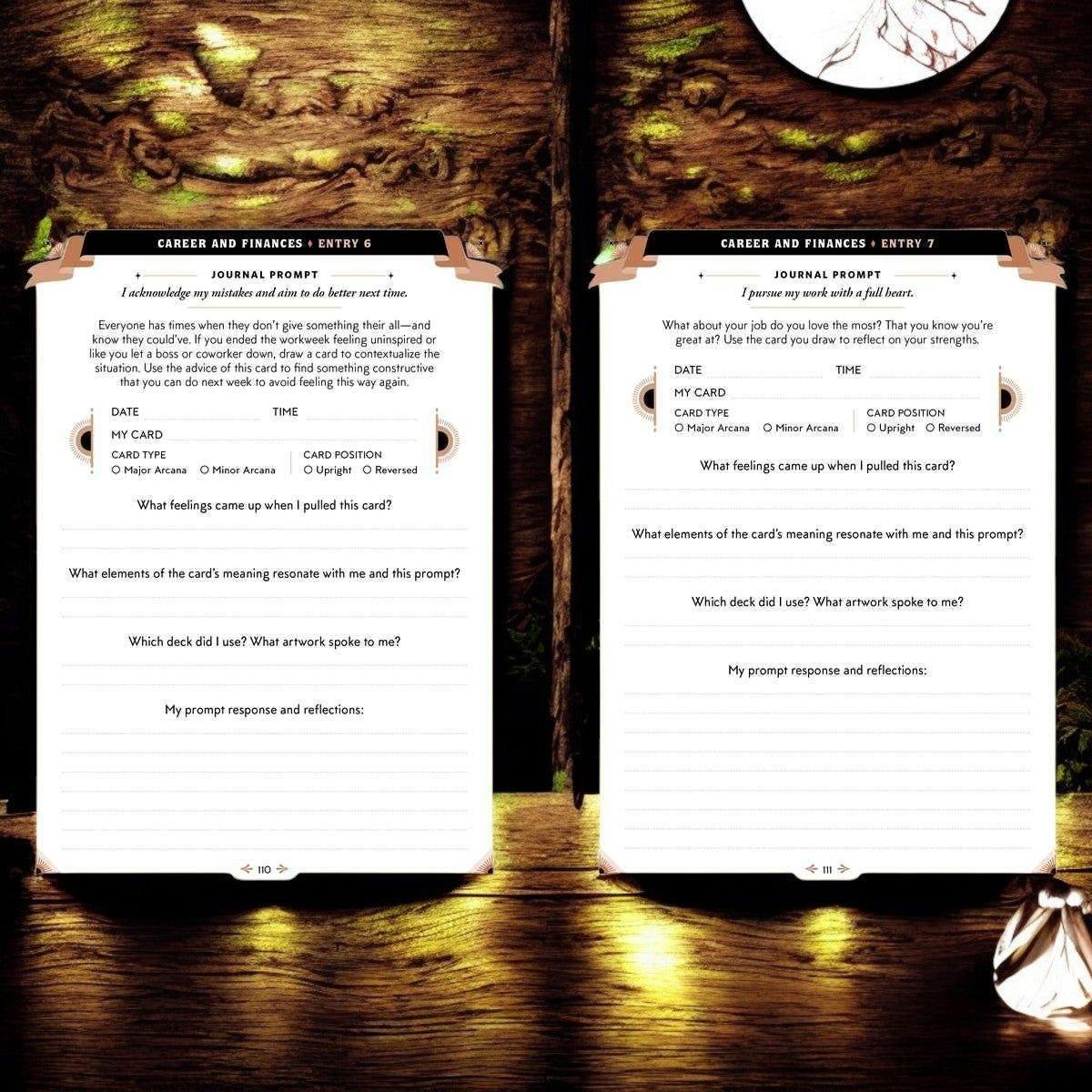 One Card Tarot Journal by Maria Sofia Marmanides – Daily Tarot Reflection Workbook