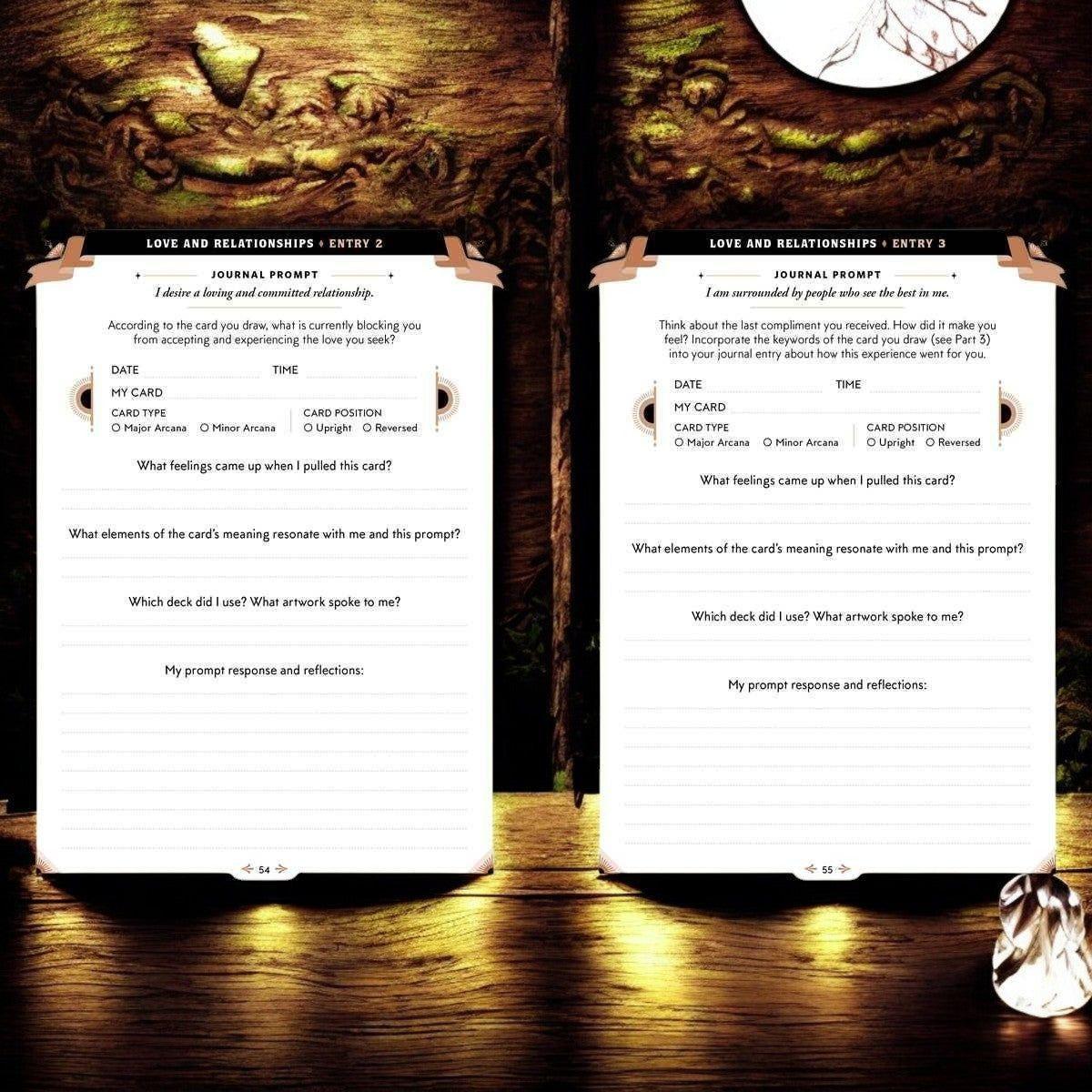 One Card Tarot Journal by Maria Sofia Marmanides – Daily Tarot Reflection Workbook