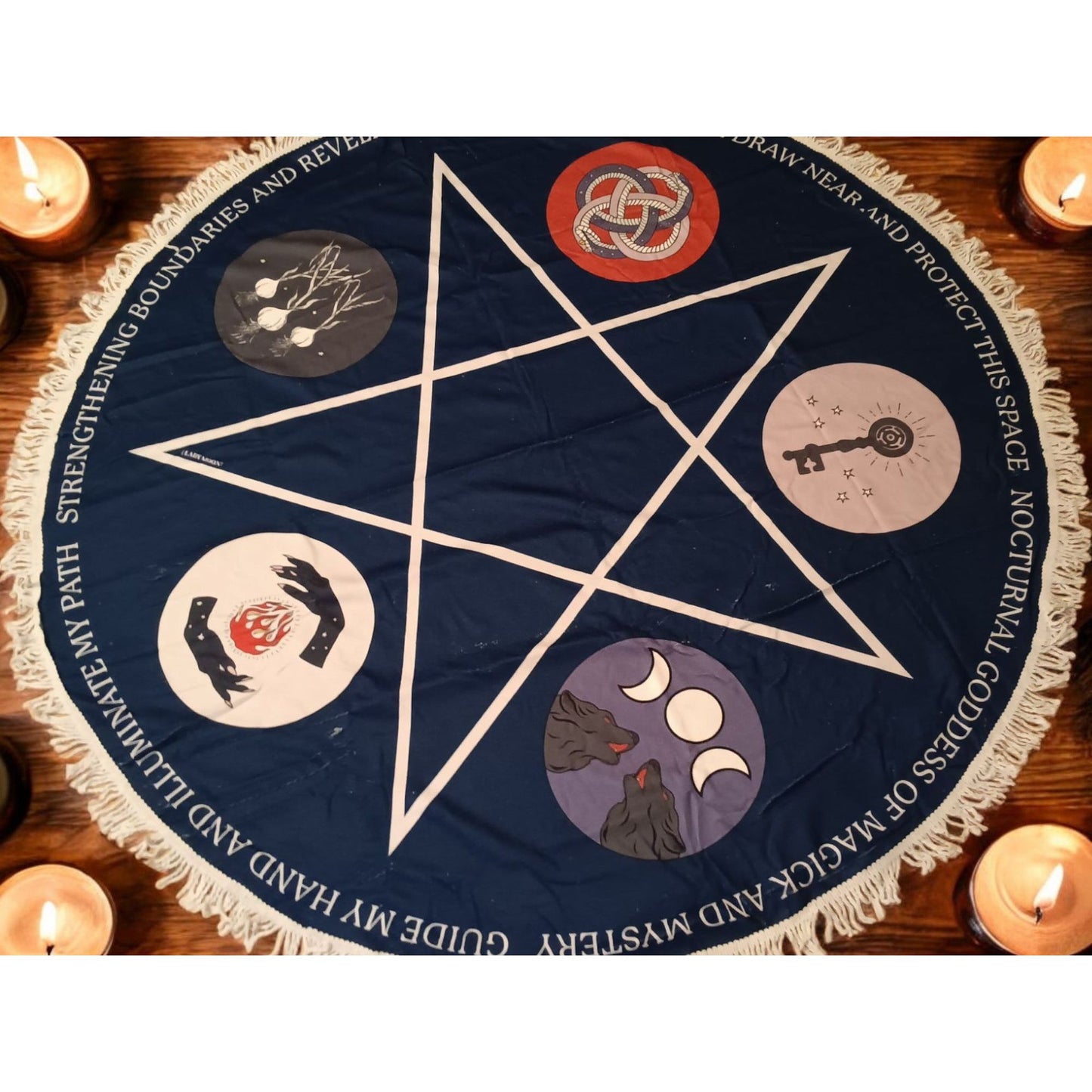 Traveling Spell Space – Hekate Edition | Portable Altar Mat for Witchcraft, Rituals & Spells