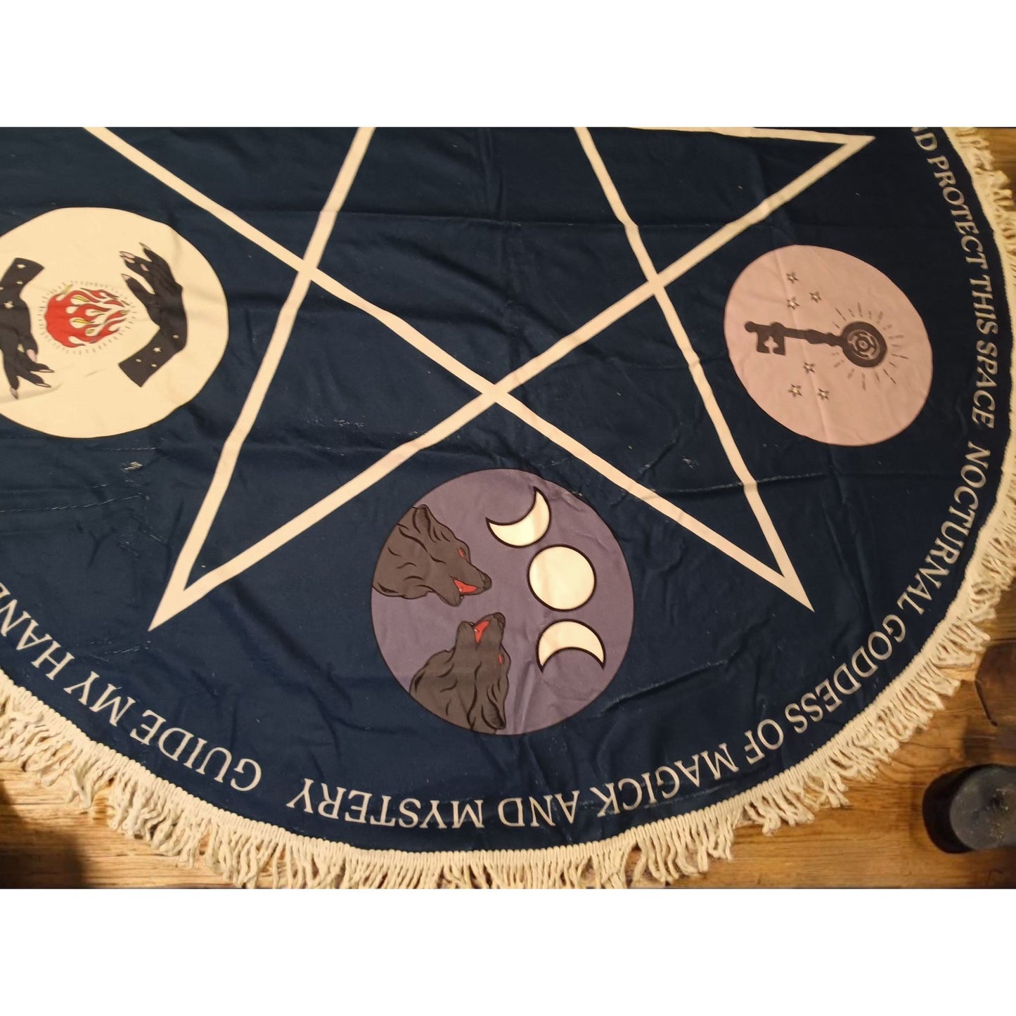 Traveling Spell Space – Hekate Edition | Portable Altar Mat for Witchcraft, Rituals & Spells