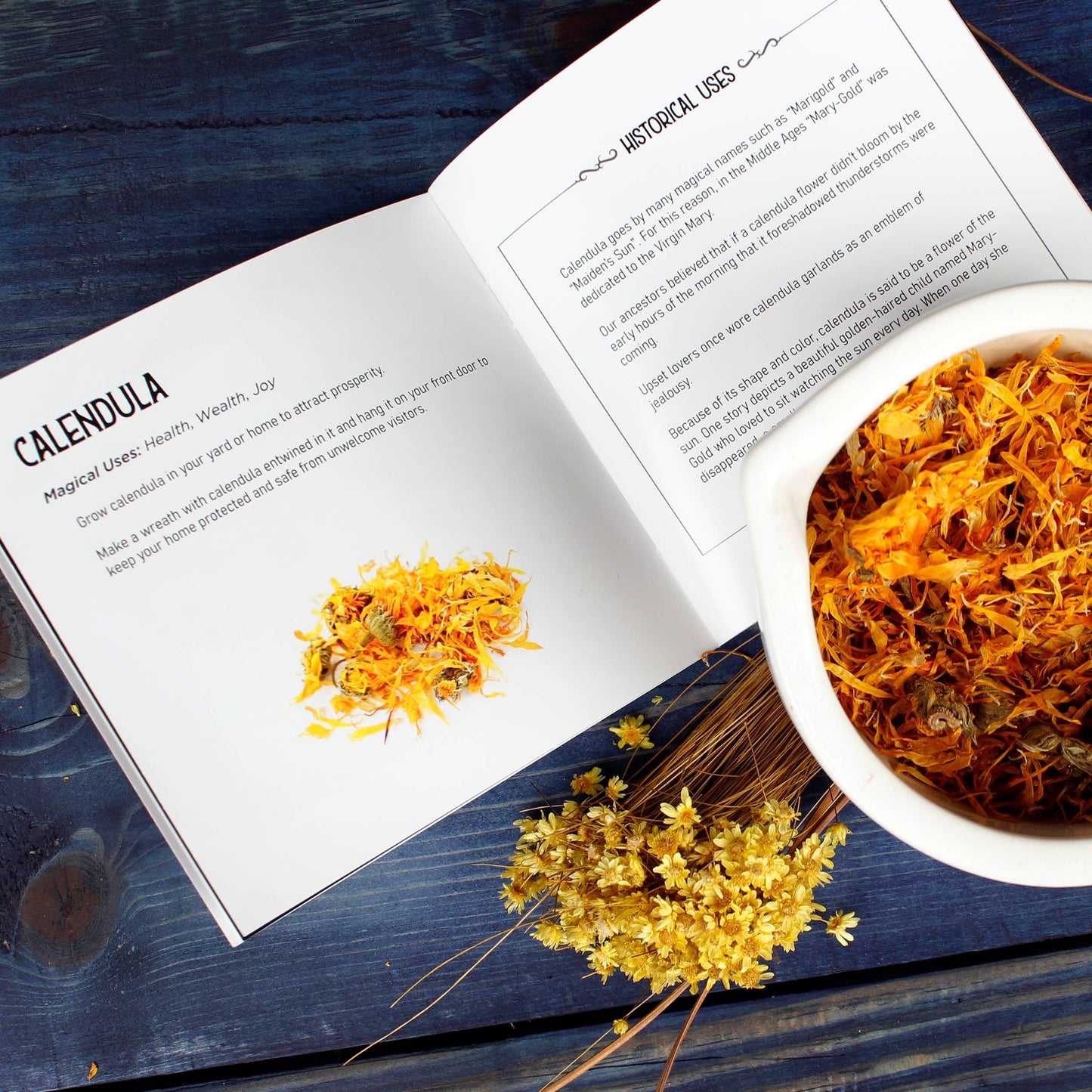 Witchcraft Herb Spell Kit – Crystals, Herbs, Pendulum & Spellbook for Rituals & Magick