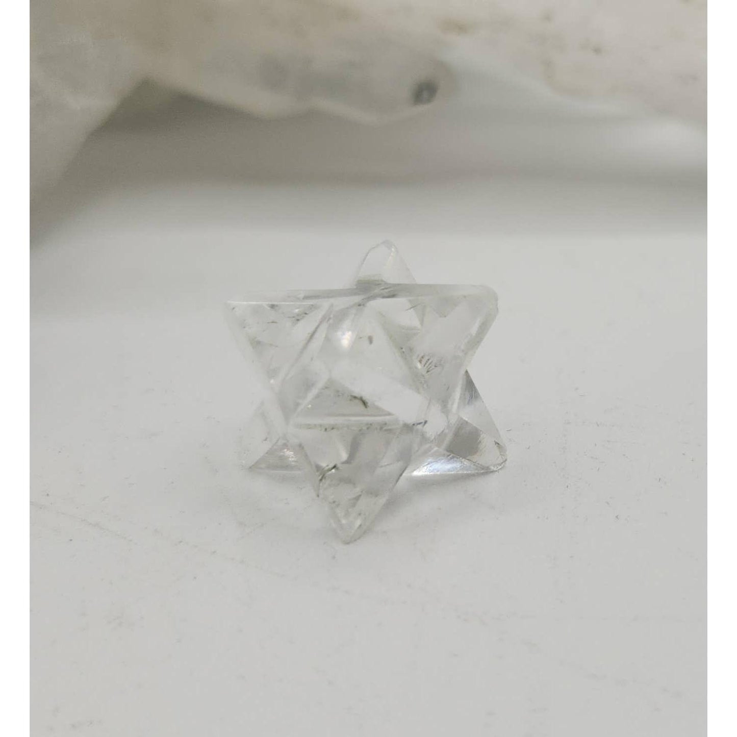 7-Piece Chakra Sacred Geometry Crystal Set with Grid & Velvet Pouch