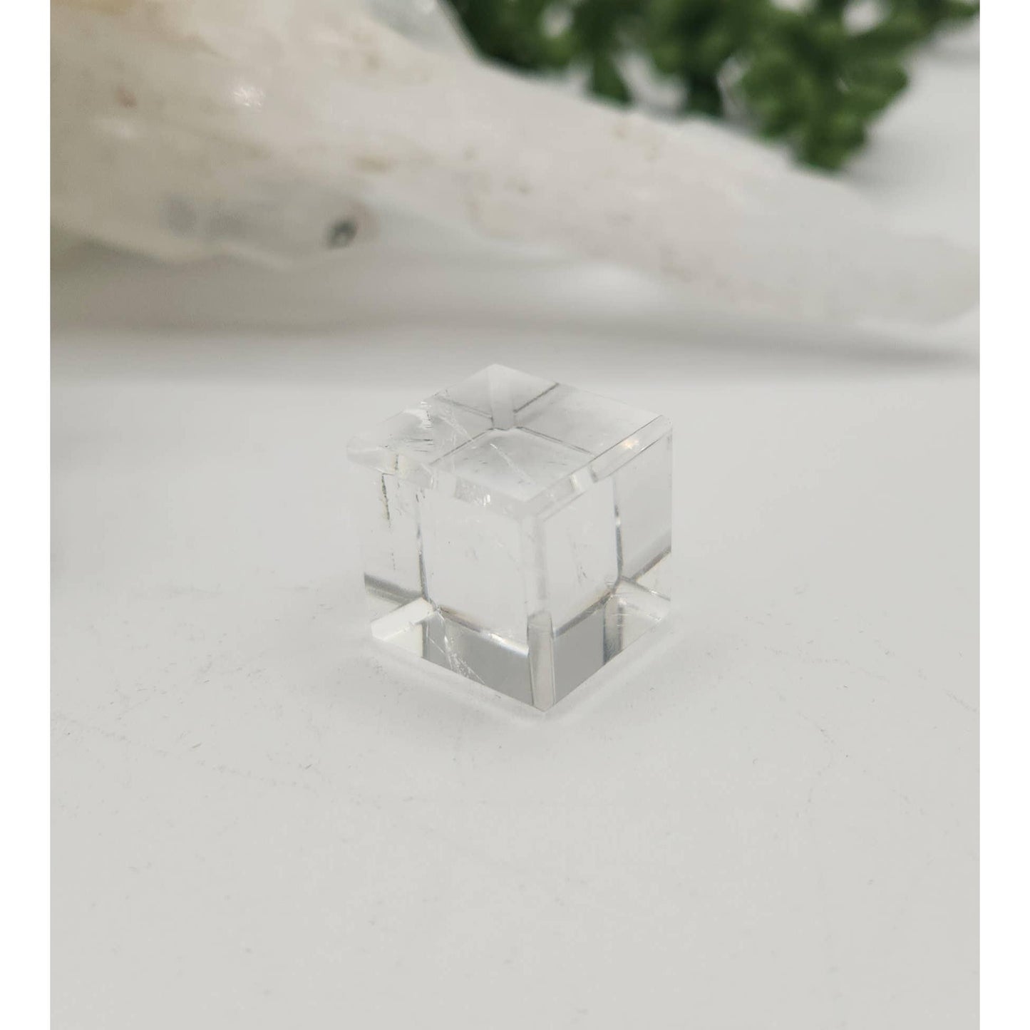 Clear Quartz Sacred Geometry Set – 7 Carved Crystals + Merkaba & Sphere with Grid & Pouch