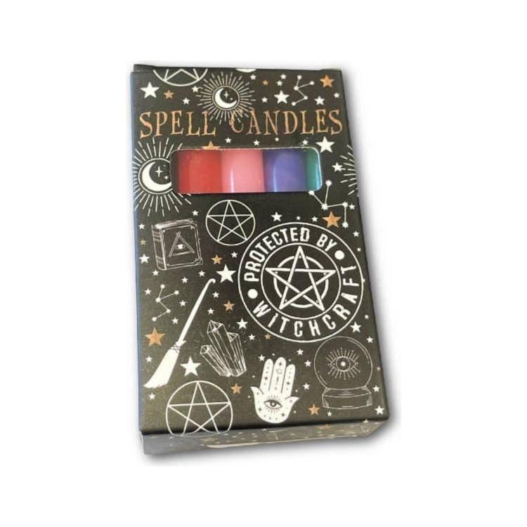 Color Magic Spell Candles - Mixed Pack of 10 (4” Ritual Candles for Spells, Manifestation & Intention)