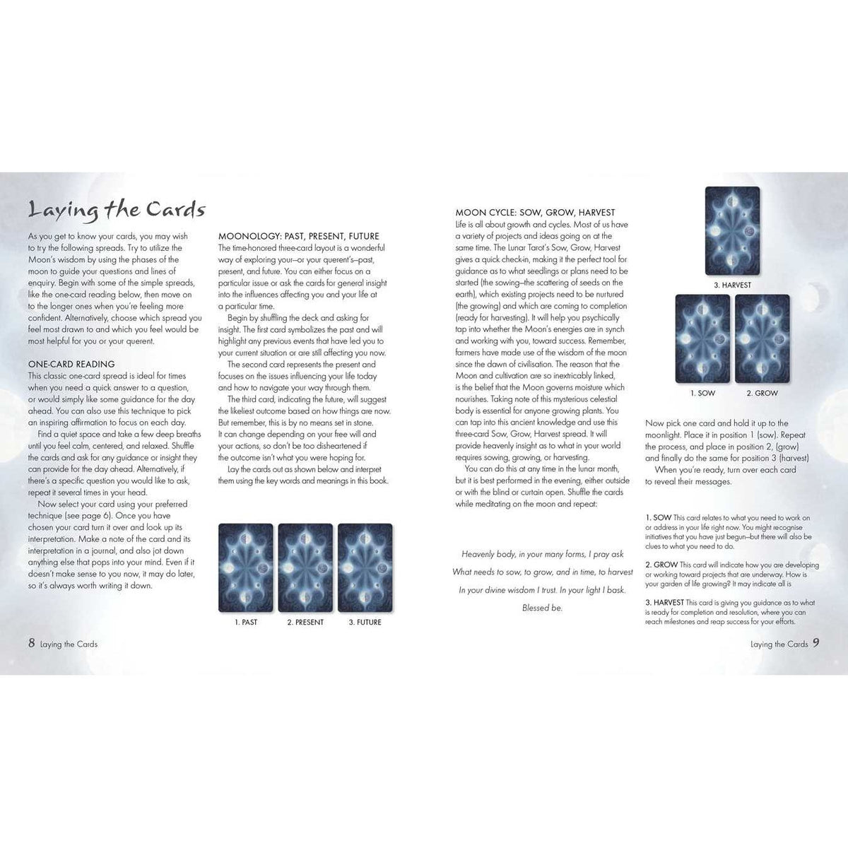Lunar Tarot by Jayne Wallace | 78-Card Moon Tarot Deck & Guidebook