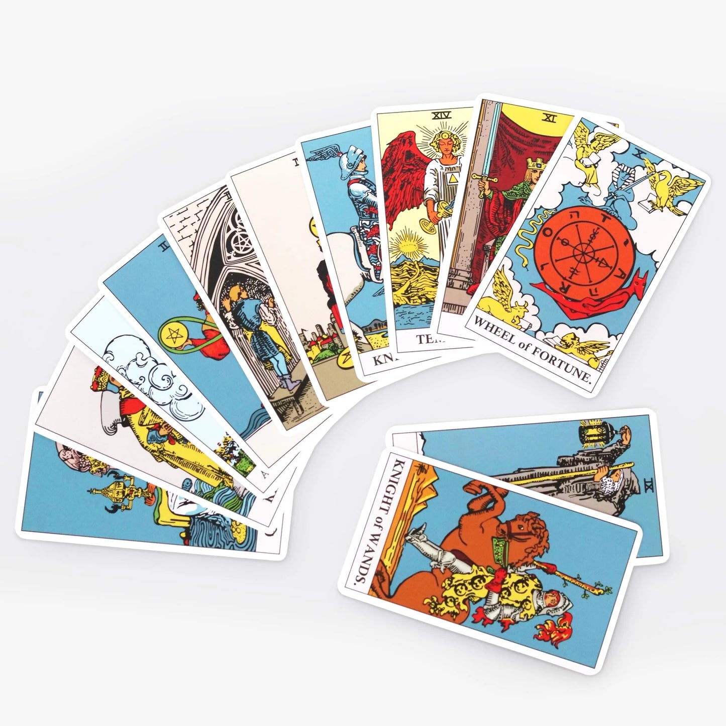 Classic White Tarot Deck with Guidebook – Traditional Beginner Tarot Cards
