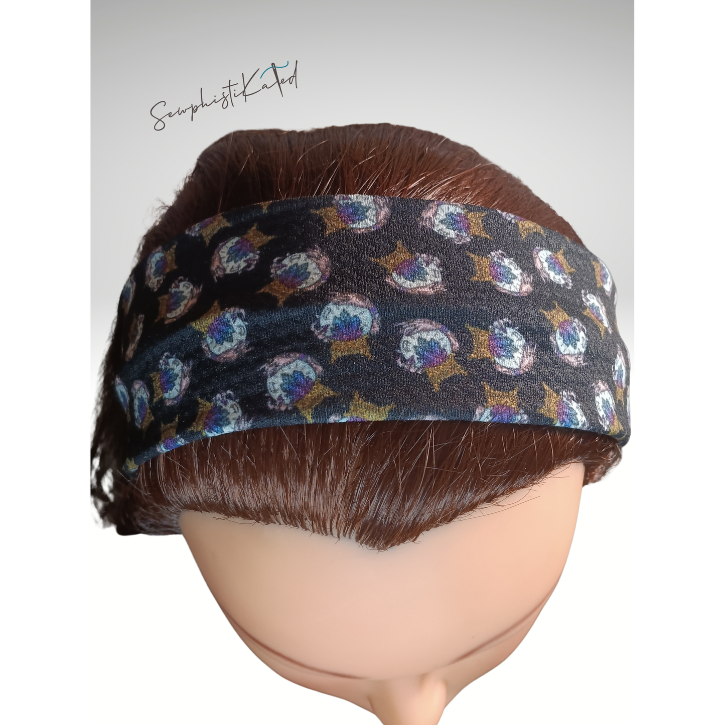 Black Crystal Ball Headband & Scrunchie – Witchy Hair Accessories