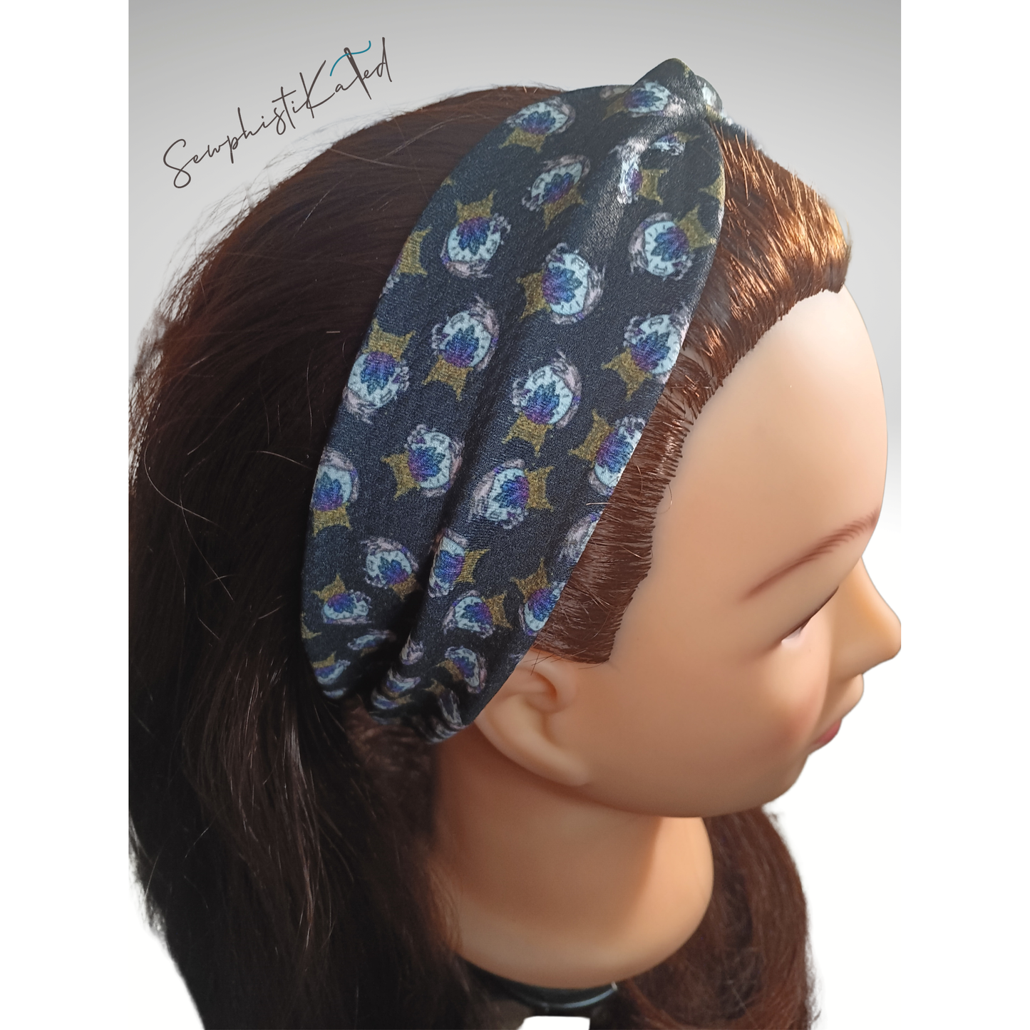 Black Crystal Ball Headband & Scrunchie – Witchy Hair Accessories
