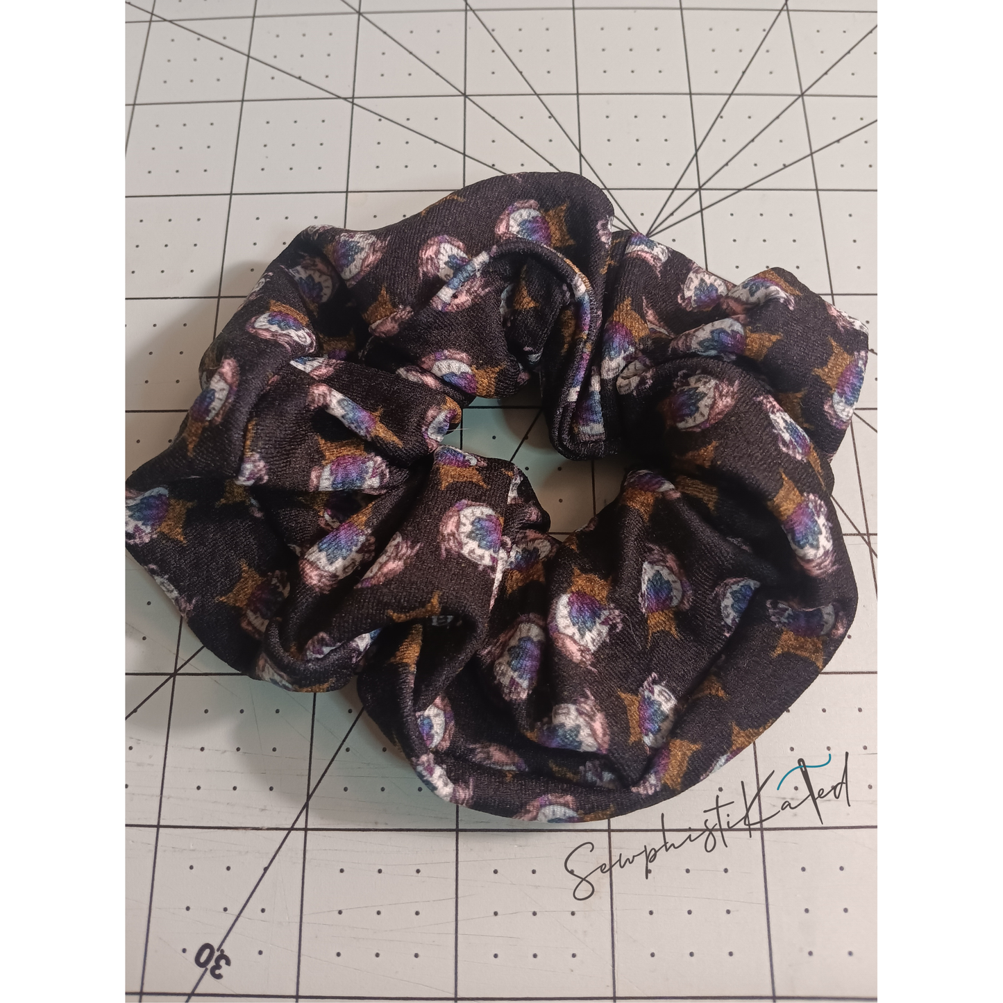 Black Crystal Ball Headband & Scrunchie – Witchy Hair Accessories
