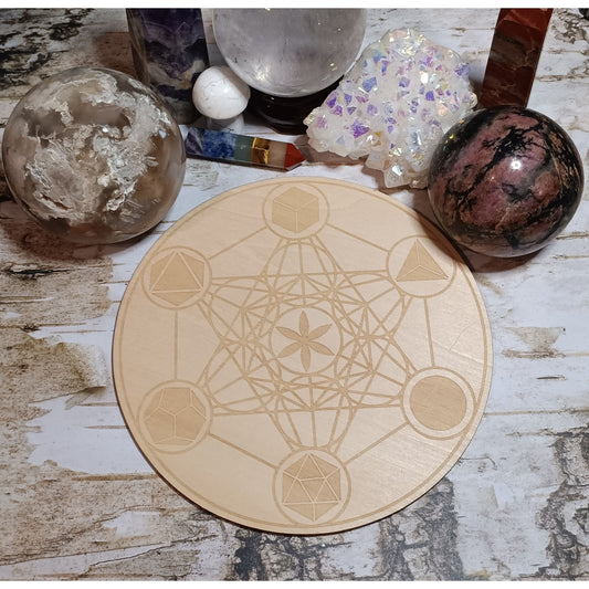 Metatron's Cube Adaptation 6" Crystal Grid